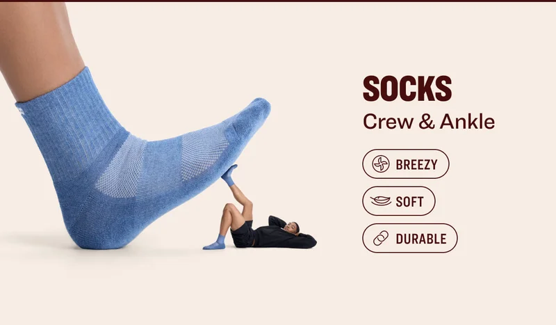 socks Crew & Ankle breezy soft Durable