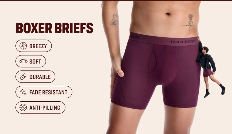 boxer briefs breezy soft Durable fade resistant anti-pilling