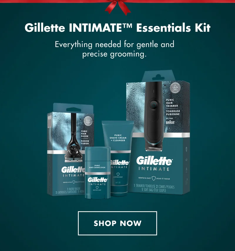 Gillette INTIMATE™ Essentials Kit - Everything needed for gentle and precise grooming. SHOP NOW