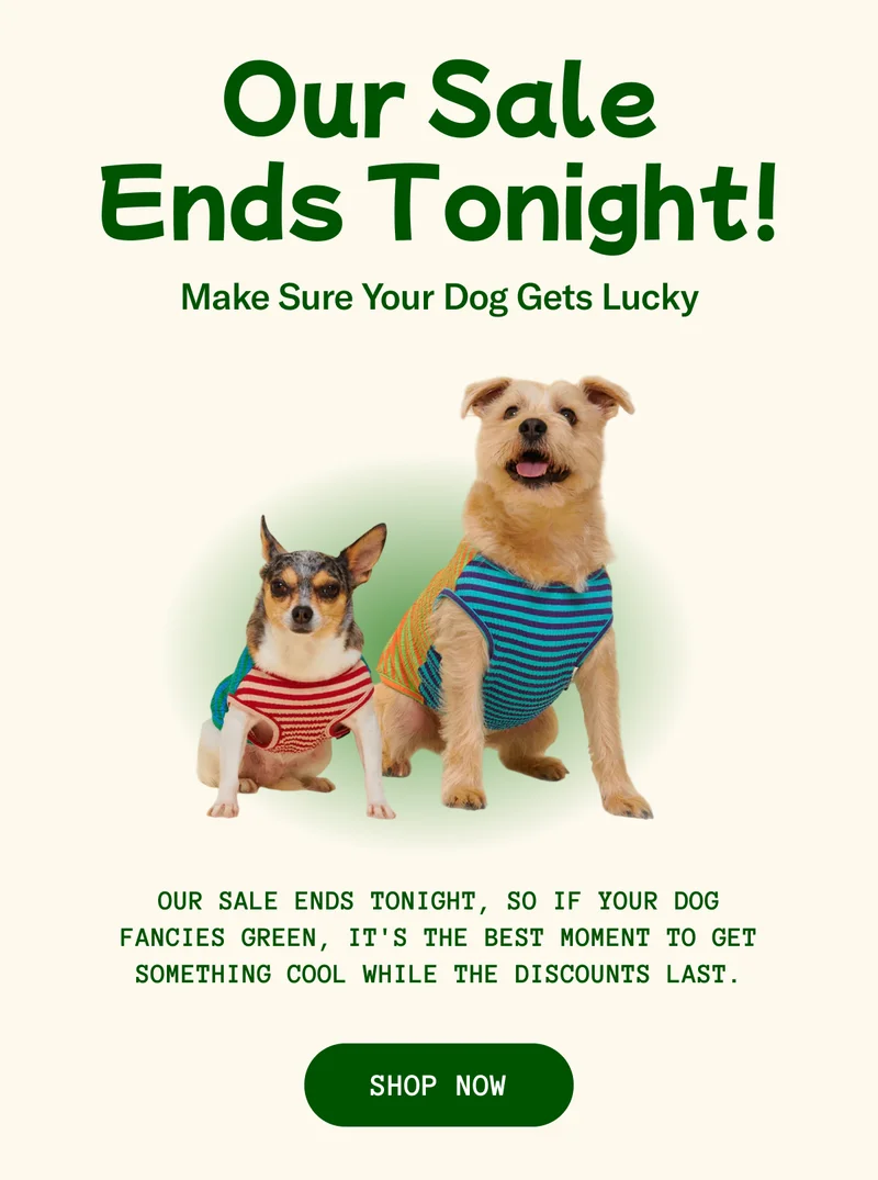 Our Sale Ends Tonight!