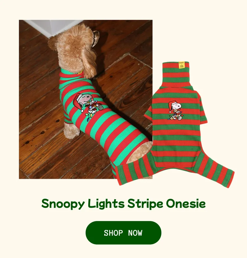Snoopy Lights Stripe Onesie