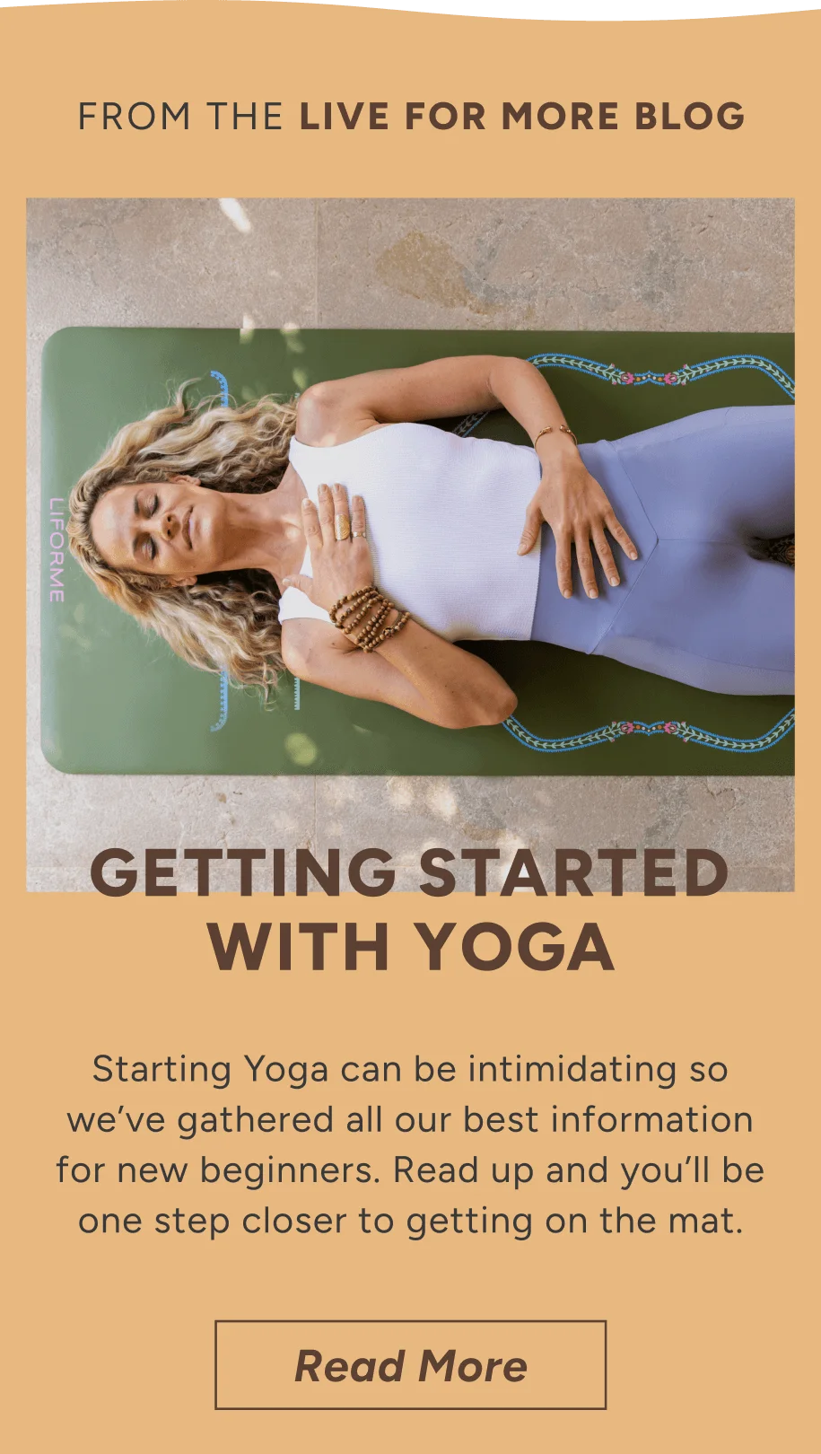 Getting started with yoga