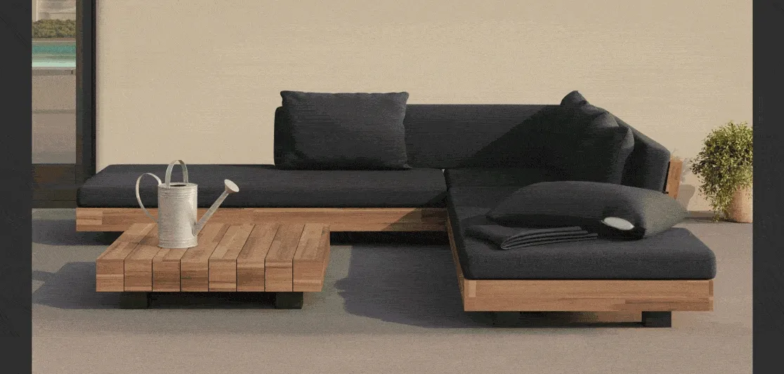 Keep your furniture fresh with these outdoor cushion covers—also a great way to change up the look.