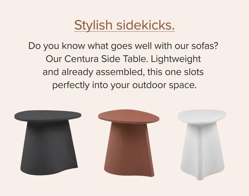 Stylish sidekicks: shop the Centura side table now.