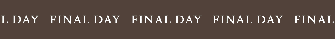 FINAL DAY FINAL DAY FINAL DAY FINAL DAY FINAL DAY FINAL DAY