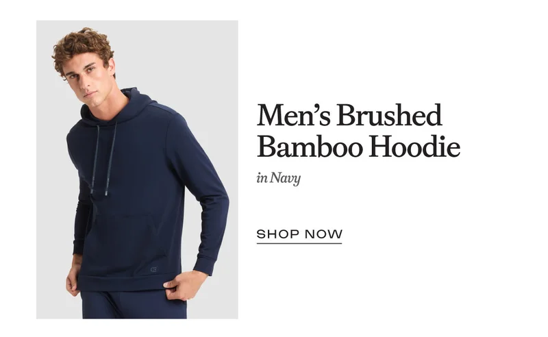 Men's Brushed Bamboo Hoodie - Shop Now Men's Brushed Bamboo Hoodie - Shop Now