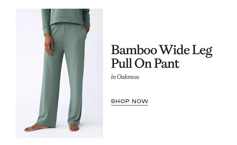 Bamboo Wide Leg Pull On Pant - Shop Now Bamboo Wide Leg Pull On Pant - Shop Now