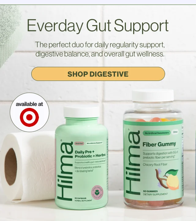 Everyday Gut Support. The perfect duo for daily regularity support, digestive balance, and overall gut wellness.