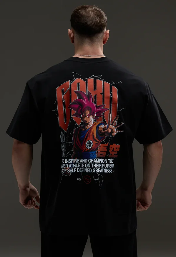 Vanquish DBS Goku Black Oversized T Shirt