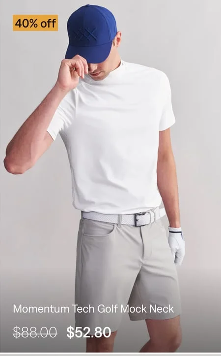 Momentum Tech Golf Mock Neck