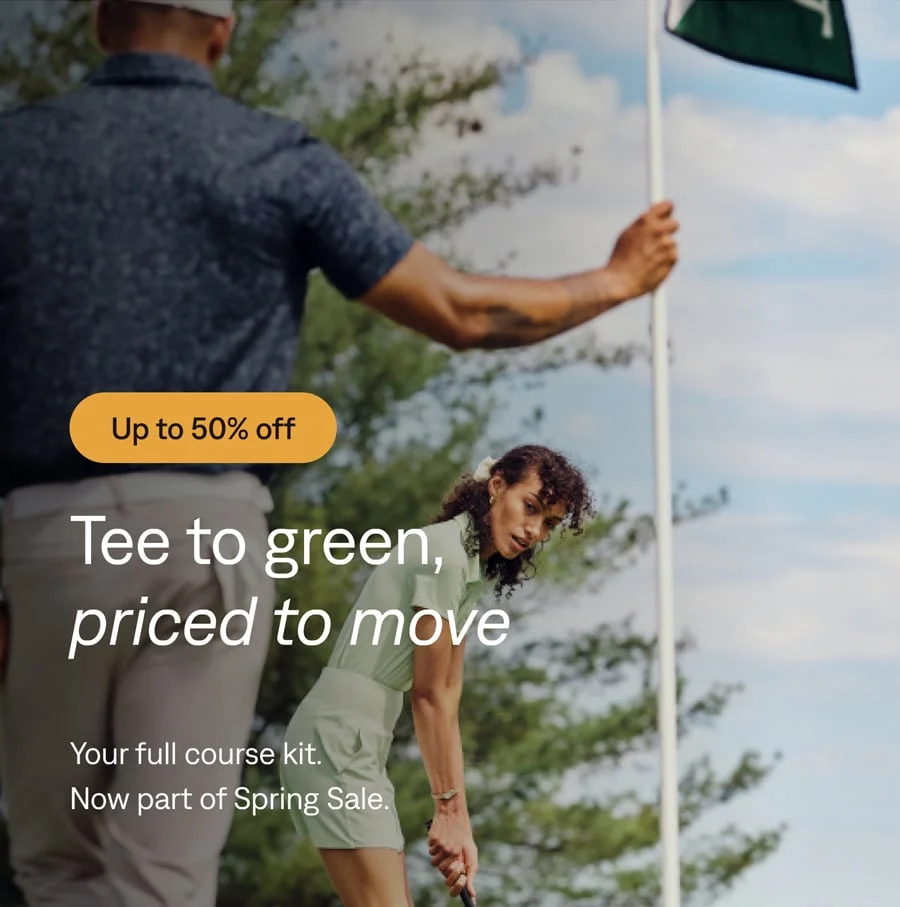 Up to 50% off golf styles. Shop the edit