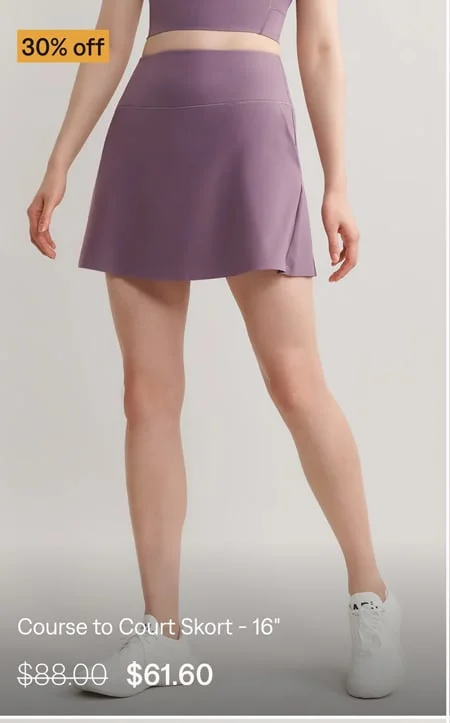 Course to Court Skort - 16''