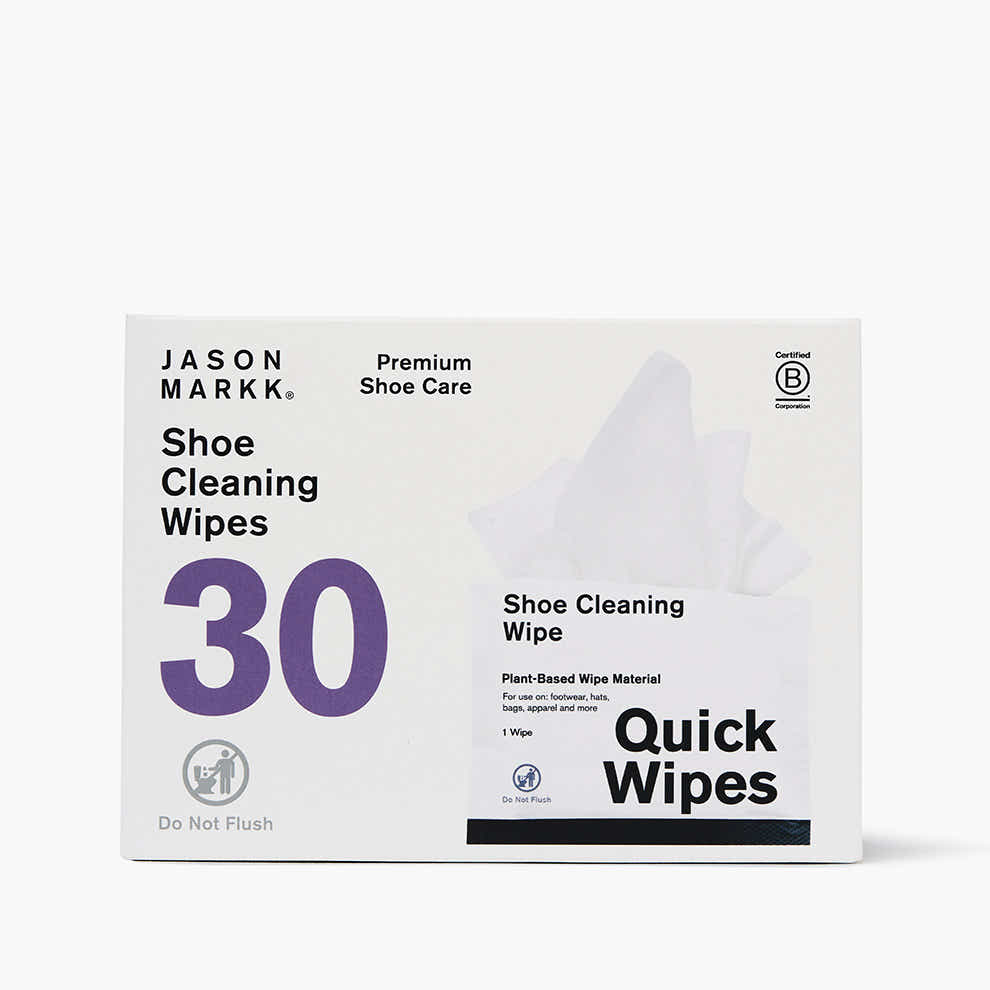 Keep your essentials looking fresh - Whenever, wherever. Now 100% Plant-Based & Plastic Free Wipes. Jason Markk Quick Wipes are ready for the accident...