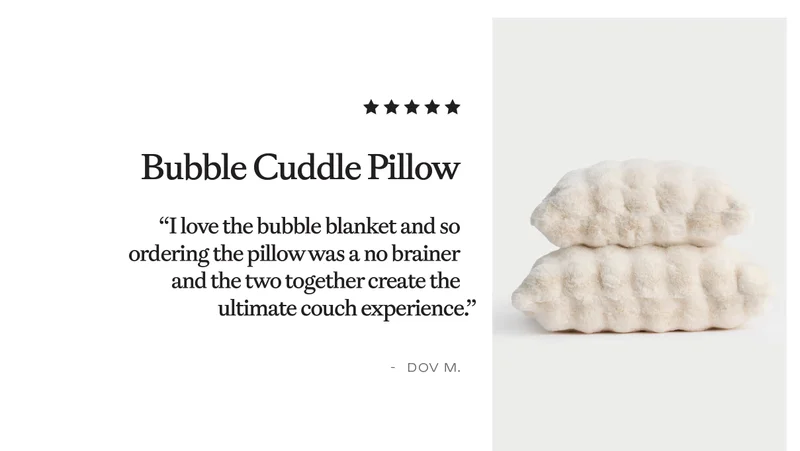 Bubble Cuddle Pillow
