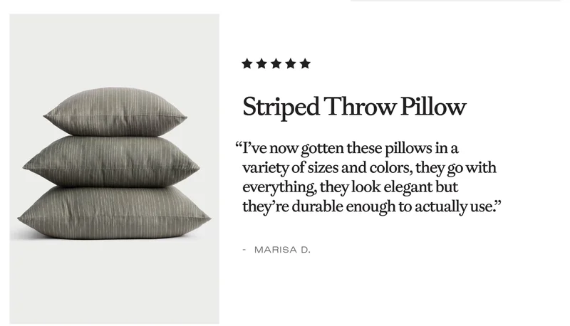 Striped Throw Pillow