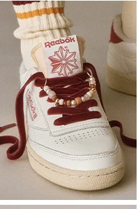 Red and white Reebok