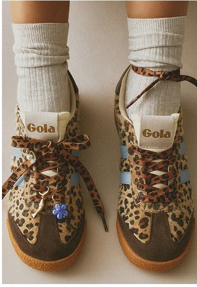 Gola leopard print shoes