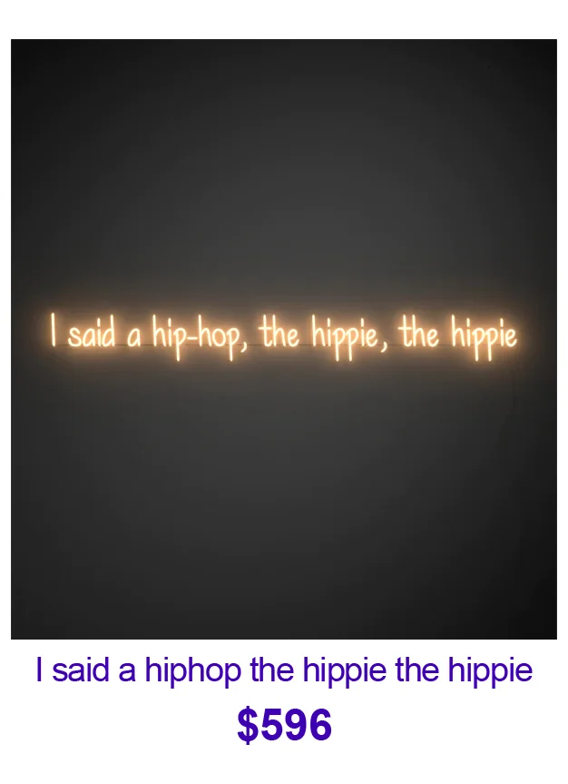 I said a hiphop the hippie the hippie