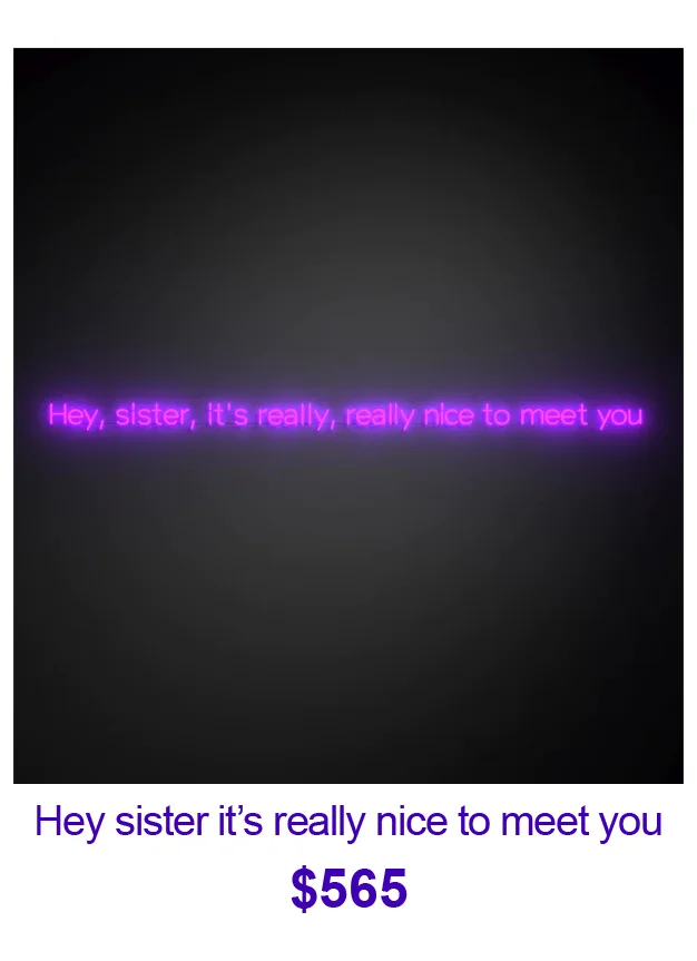 Hey sister it's really really nice to meet you