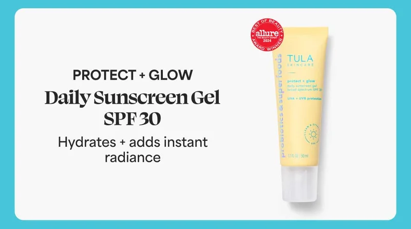 PROTECT + GLOW Daily Sunscreen Gel SPF 30 Hydrates + adds instant radiance