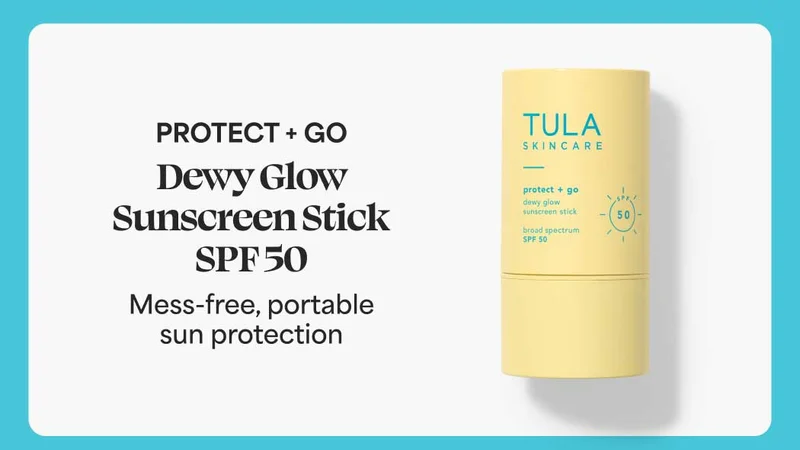 PROTECT + GO Dewy Glow Sunscreen Stick SPF50 Mess-free, portable sun protection