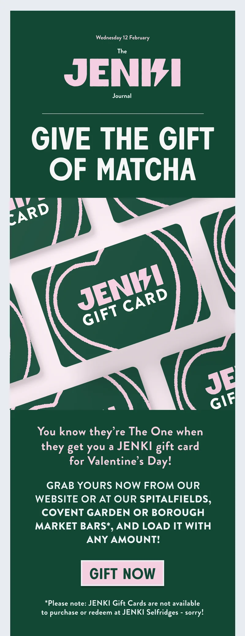 JENKI Valentine's Gift Cards