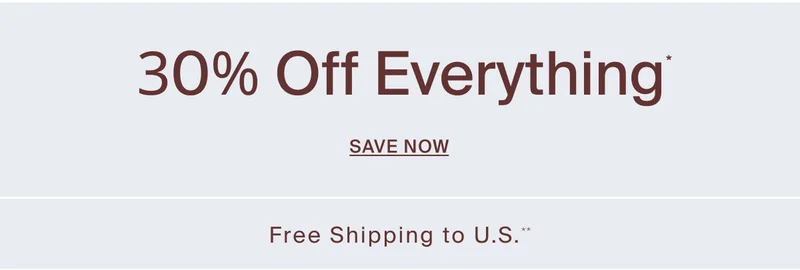 Save 30% sitewide!