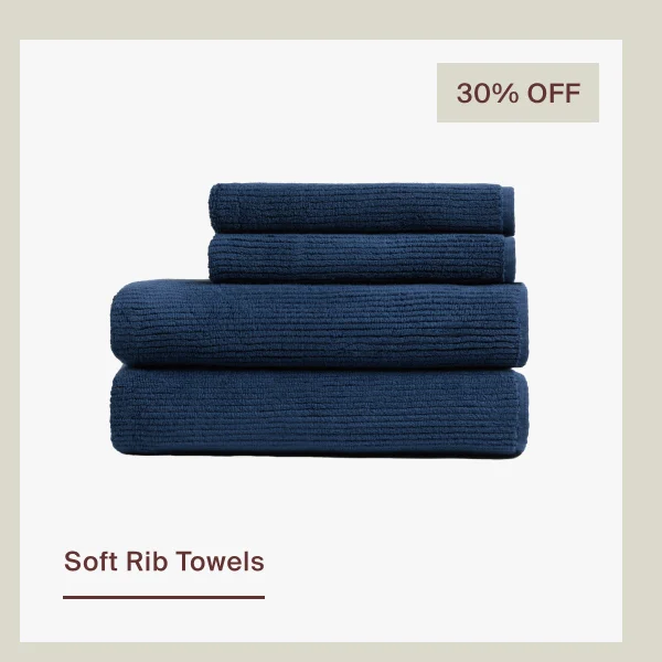 Save on Soft Rib Towels