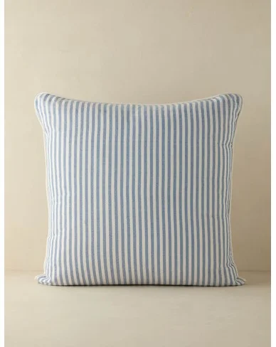 Littu Indoor / Outdoor Striped Pillow by Sarah Sherman Samuel-Sky Blue