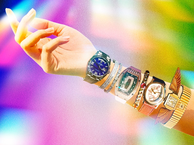 Image may contain: Body Part, Hand, Person, Wrist, Wristwatch, Accessories, Bracelet, Jewelry, Arm, and Finger
