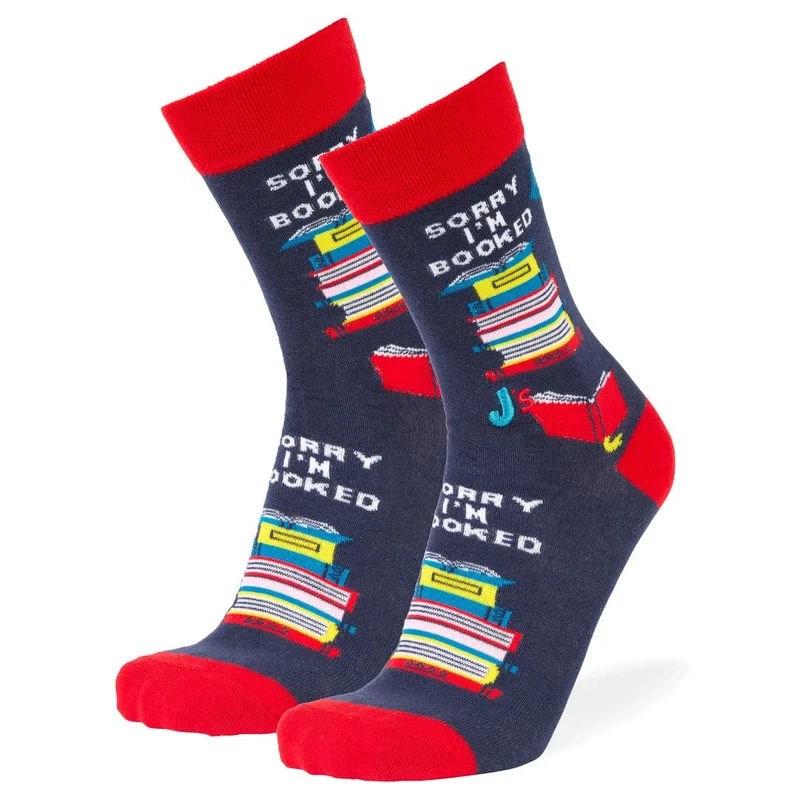 Image of Sorry I'm Booked Crew Socks