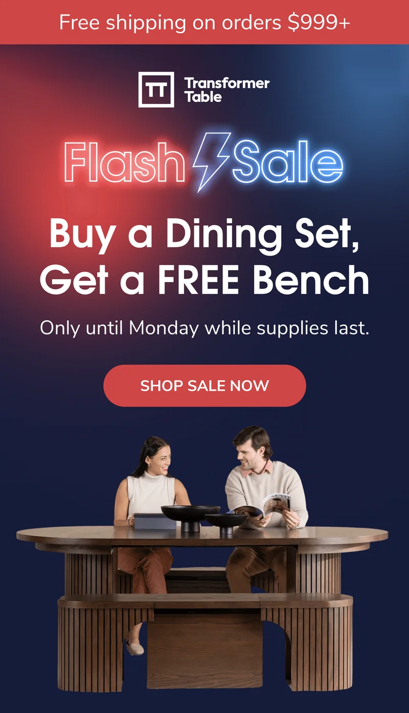 Get A Free Bench During Our Flash Sale!