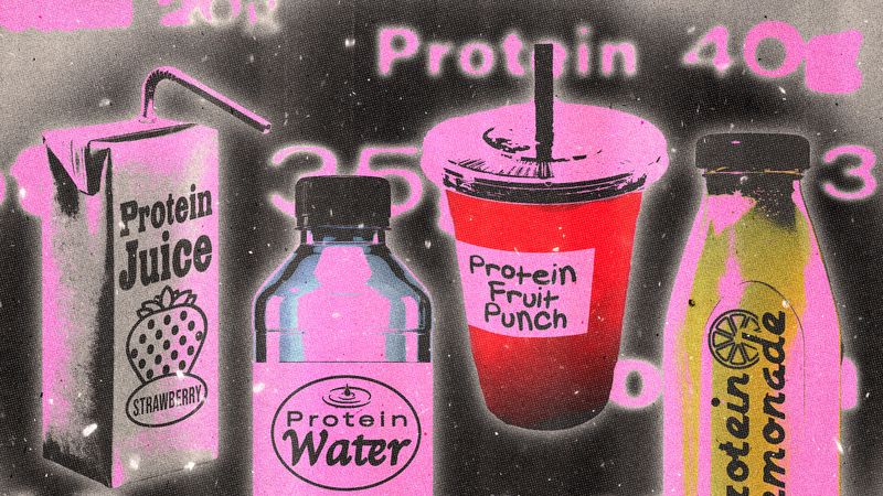 Image may contain: clear protein, Bottle, and Advertisement