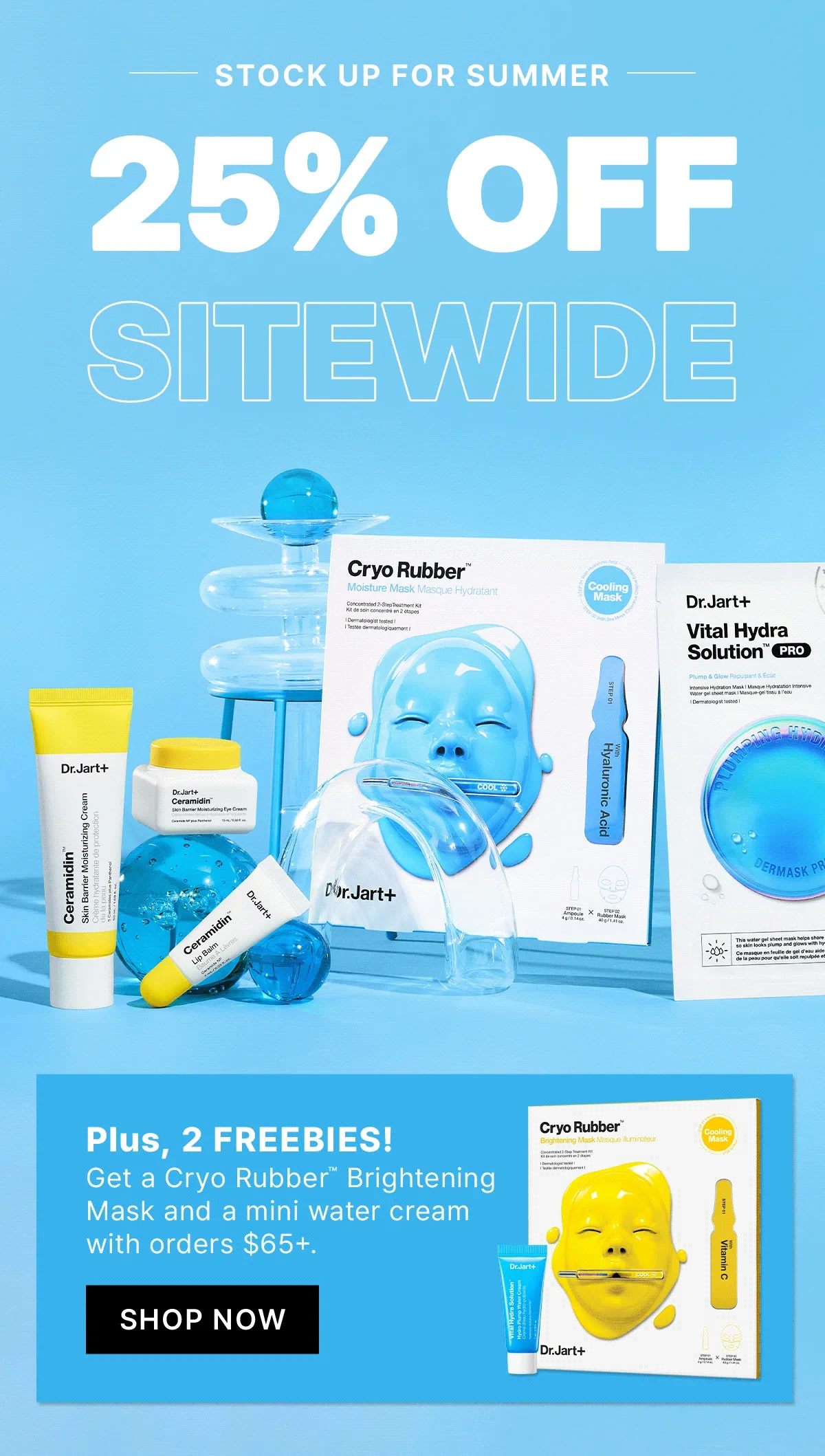 Calling all sensitive skin types. Get 3 free Cicapair full sizes with orders $65+.