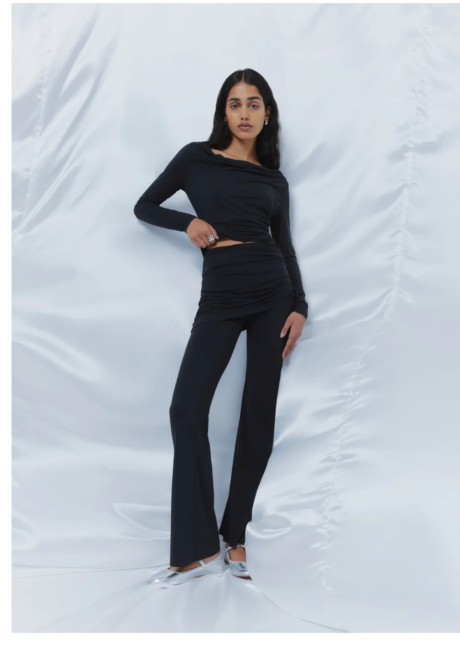 Black JerseyLounge Skirt Pant