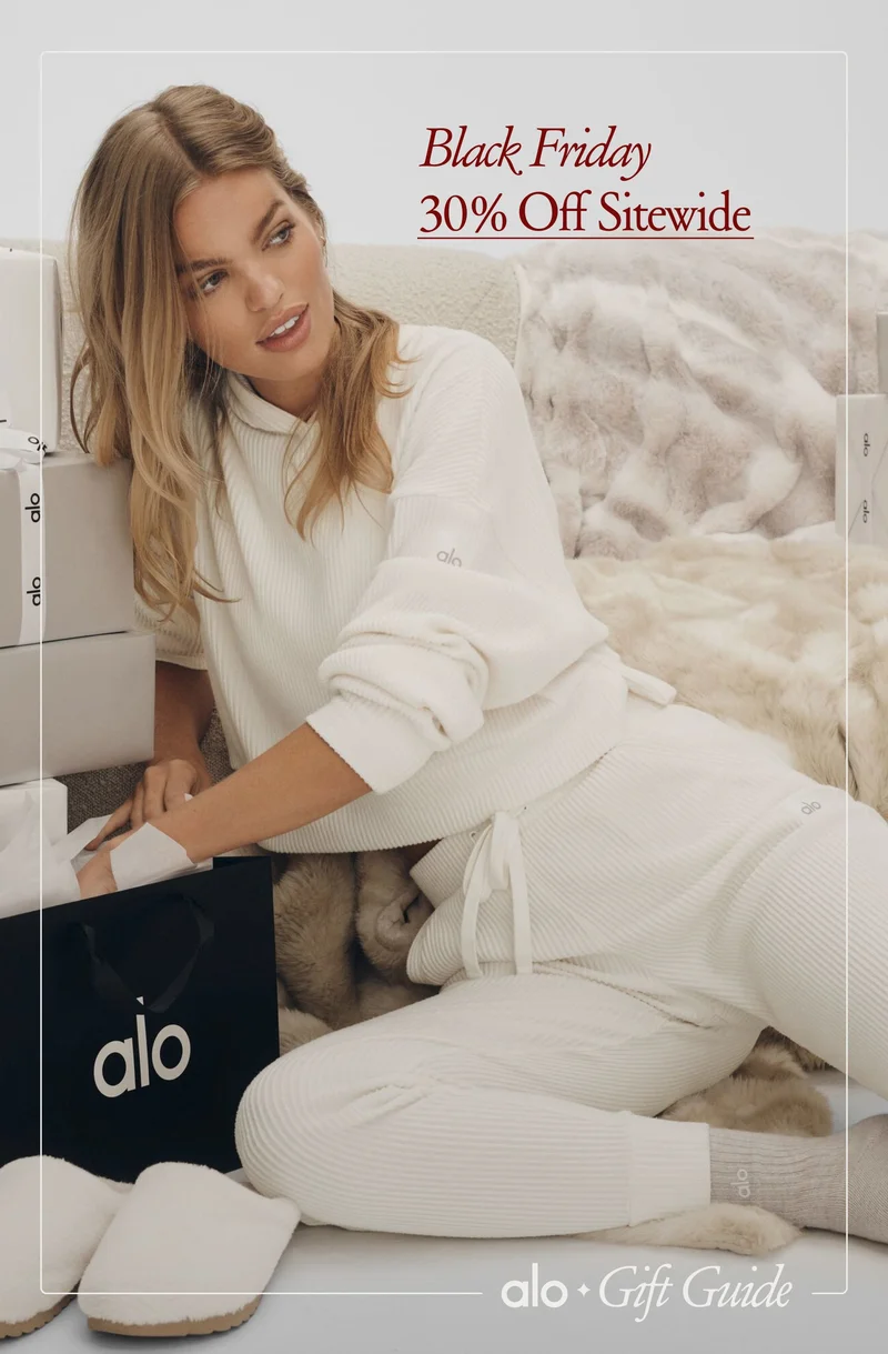 BLACK FRIDAY. 30% OFF SITEWIDE. ALO GIFT GUIDE