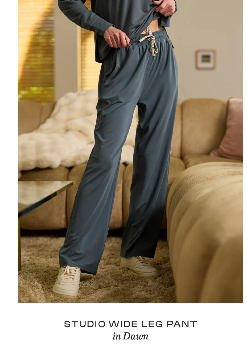 Studio Wide Leg Pant in DAWN