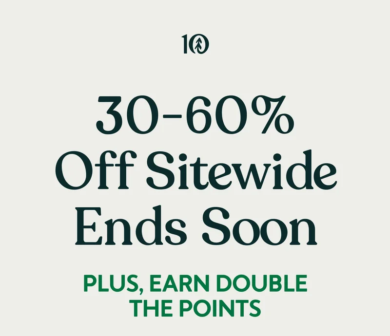30-60% Off Sitewide Ends Soon - Plus, Earn Double The Points