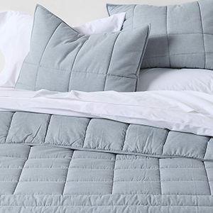 Organic Cotton Grid Twin/Twin XL Comforter