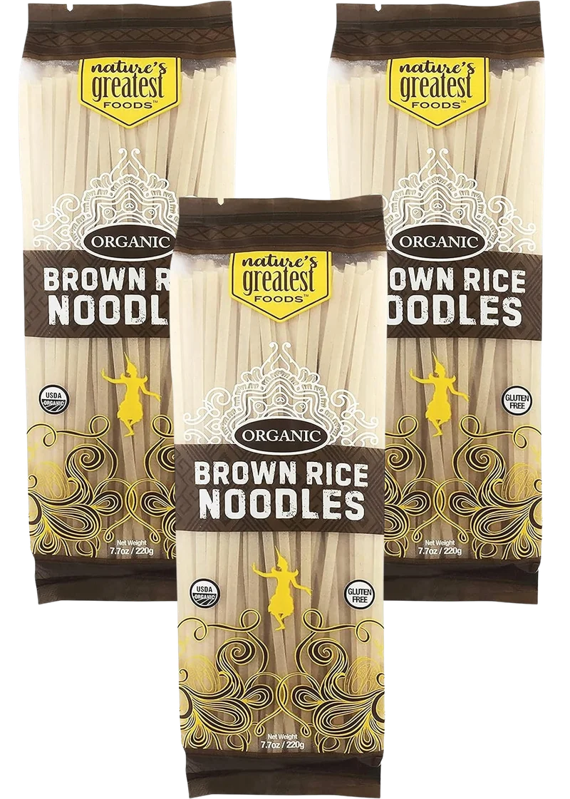 Image of Nature's Greatest Foods Brown Rice Noodles, Pad Thai (3 Pack)