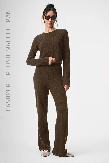 CASHMERE PLUSH WAFFLE PANT