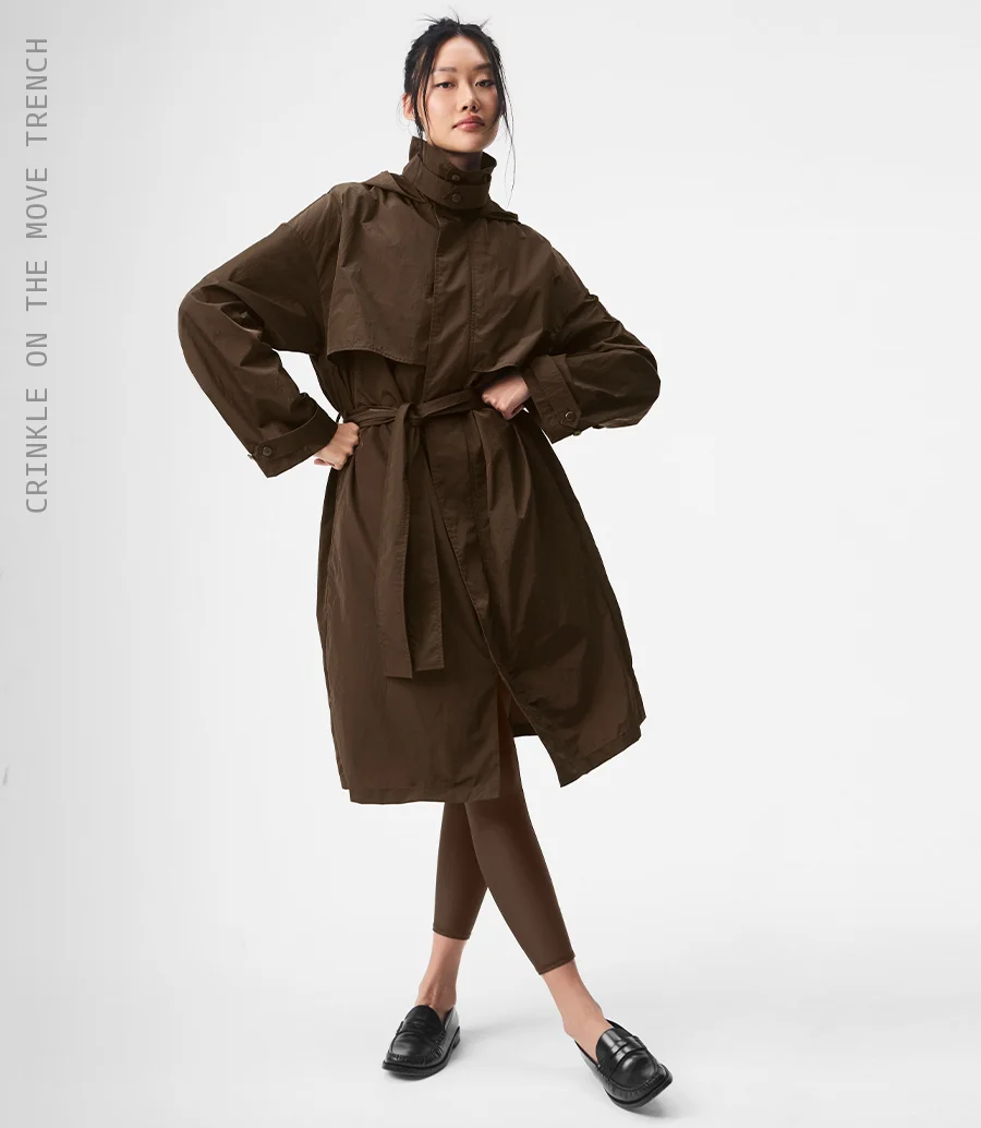 CRINKLE ON THE MOVE TRENCH