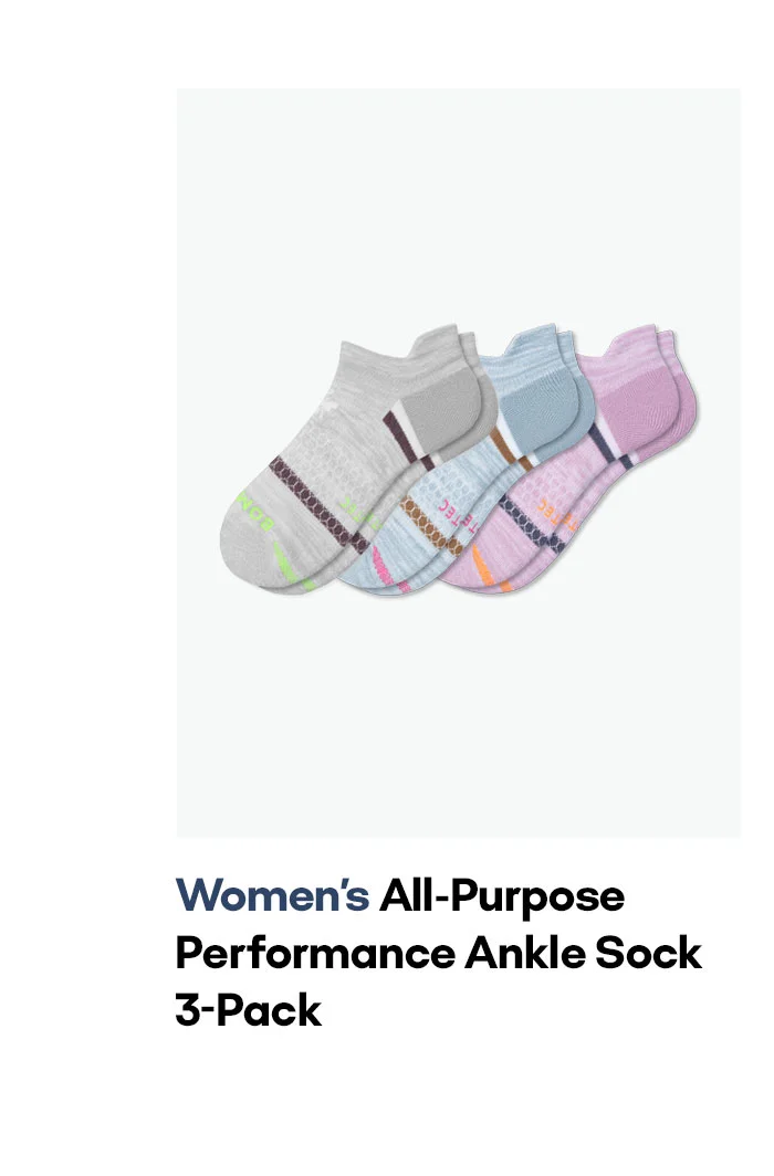 Women's All-Purpose Performance Ankle Sock 3-Pack