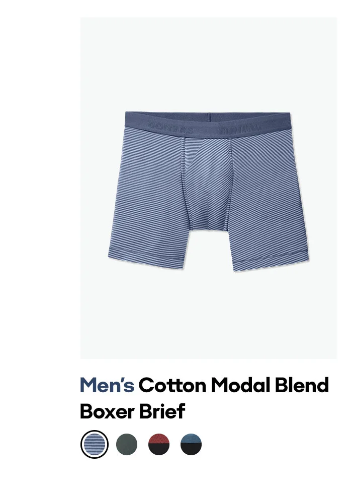 Men's Cotton Modal Blend Boxer Brief