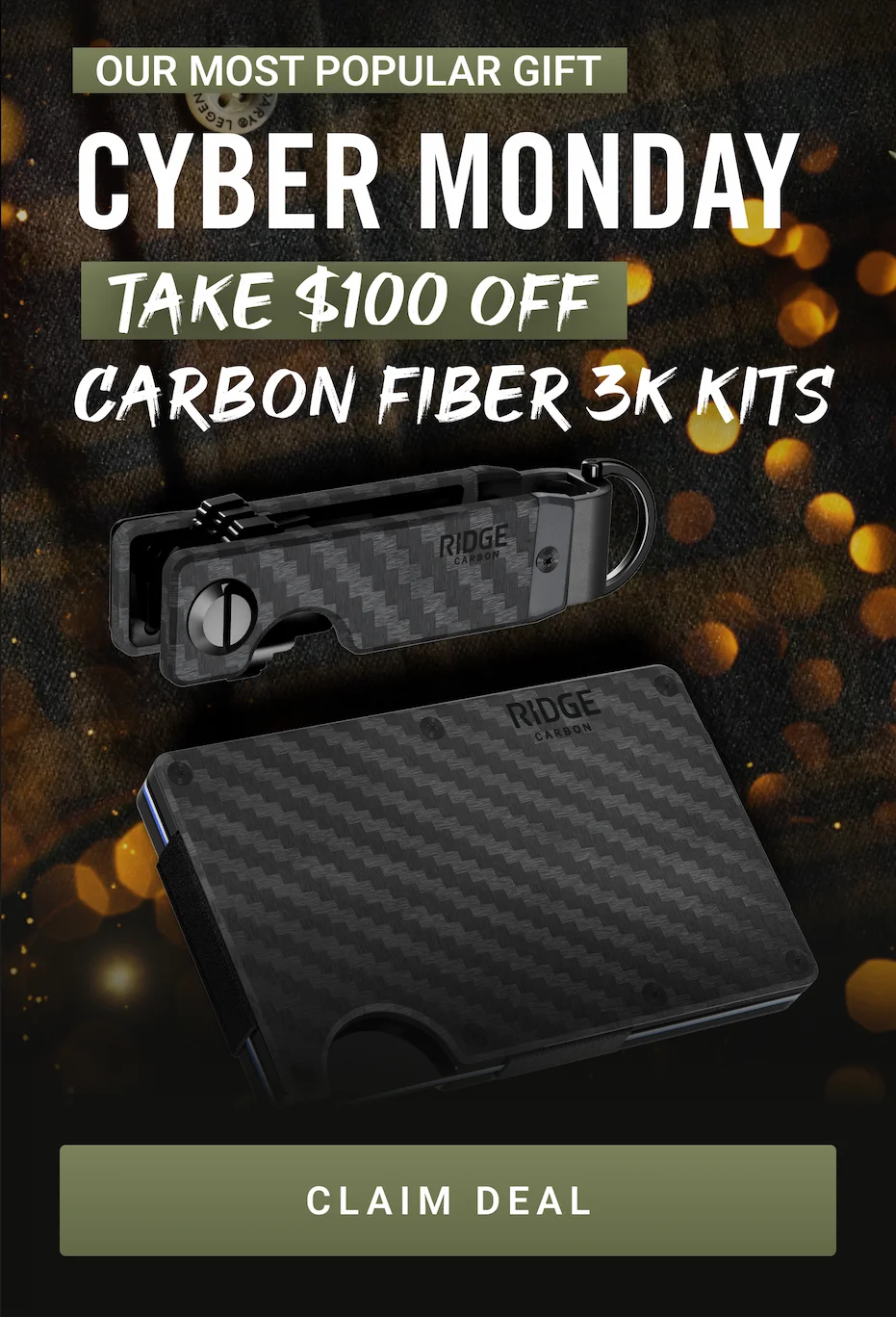 Take $100 Off Carbon Fiber 3K Kits