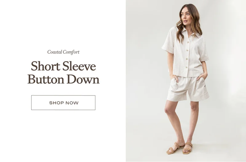 Coastal Comfort Short Sleeve Button Down - Shop Now Coastal Comfort Short Sleeve Button Down - Shop Now