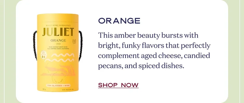Orange | This amber beauty bursts with bright, funky flavors perfect for spiced dishes, smoked fish, and grilled vegetables. | Shop now