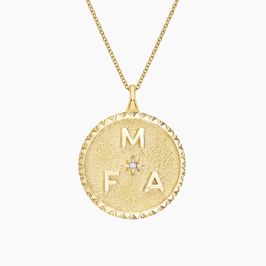 Initial 18 In. Diamond Medallion