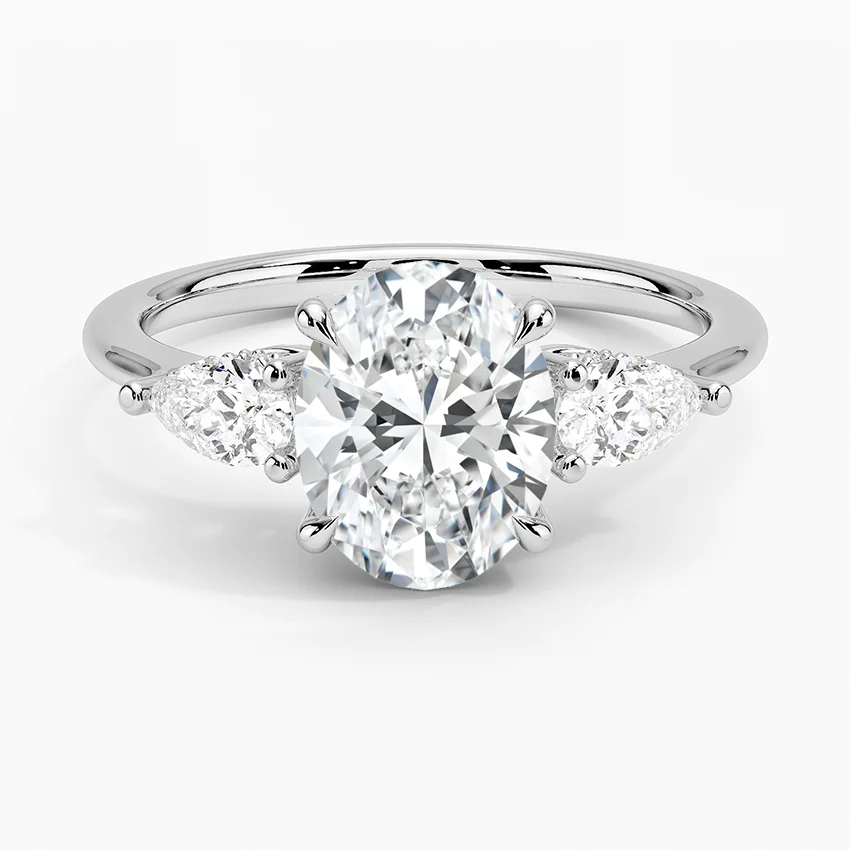Adorned Opera Three Stone Diamond Ring