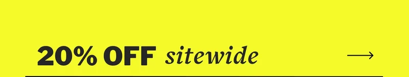 20% OFF sitewide